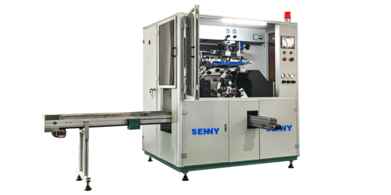 1-Farben 50 Stk./min Runde Glas/Deckel Automatische UV-Siebdruckmaschine