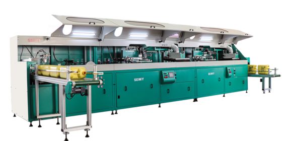 10-25L Plastic Flat Bucket Fully Automatic Screen Printing Machine 18pcs/Min