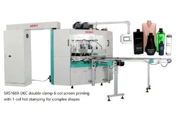 6 Station 25 Stück/Min Mehrfarben-Siebdruckmaschine ISO für Kappe