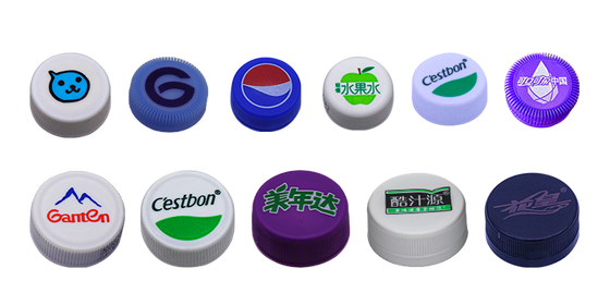 Automatische UV-Offset-Druckmaschine für Plastikflaschenkappen 28-38mm Durchmesser bei 1600 Stück/Minute mit 1-4 Farben