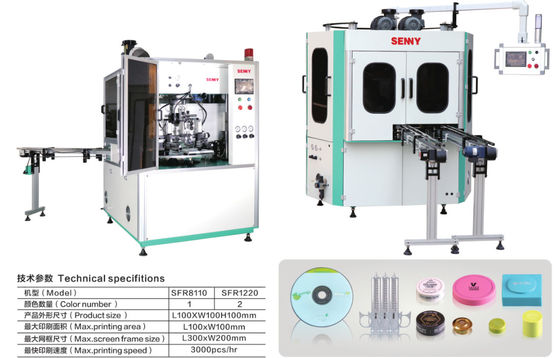 2 Stationen 50 Stück/Min. Automatische Bildschirmdruckmaschine 100x100 mm für Kappen