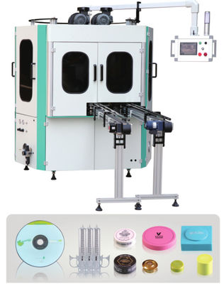 2 Station 50pcs/Min Automatic Screen Printing Equipment 100x100mm für Kappe