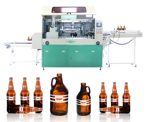 CER 2400pcs/Hr vollautomatische Siebdruck-Maschine für Glasflasche