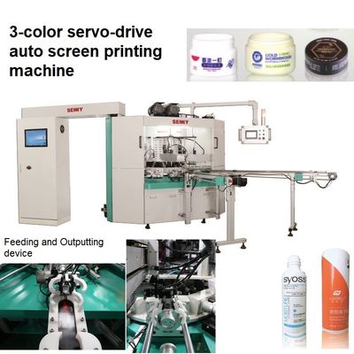 60Hz 3 Farbbildschirmdruckmaschine, 380V automatische Seidenbildschirmmaschine