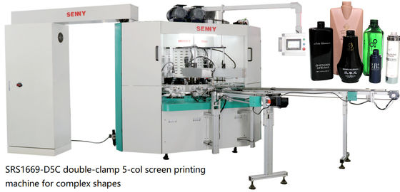 1800 Stück/Stunde 6bar Farbbildschirmdruckmaschine für runde Flaschen