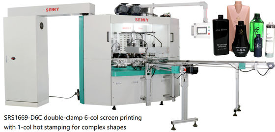 6 Station 25pcs/Min Multicolor Screen Printing Machine ISO für Kappe