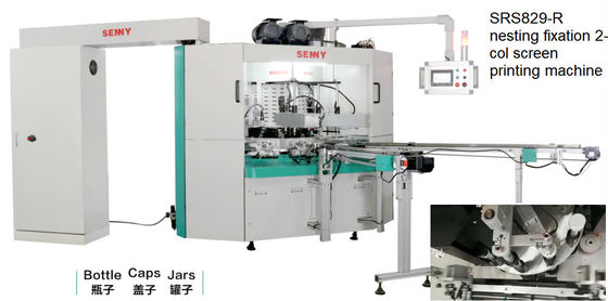 Mehrfarbenmaschine des Siebdruck-50Hz, 45pcs/Min Rotary Screen Printer