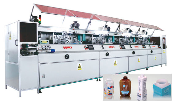 300*250mm 100pcs/Min Fully Automatic Silk Screen Druckmaschine Mehrfarben