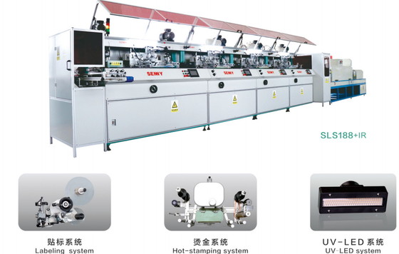 Modulares kombiniertes Struktur-automatisches Siebdruck-Maschinen-Servo gefahrenes UVkurieren
