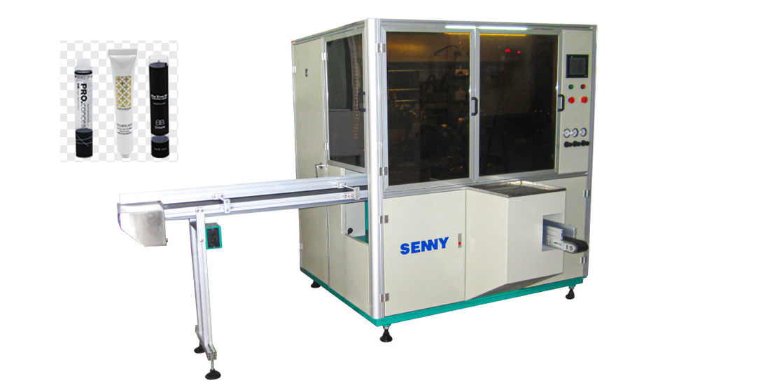 Kunststoffweichrohr-Druckmaschine Automatisch 1 Farbe 16 ¢ 75 mm 60 Stück/Min
