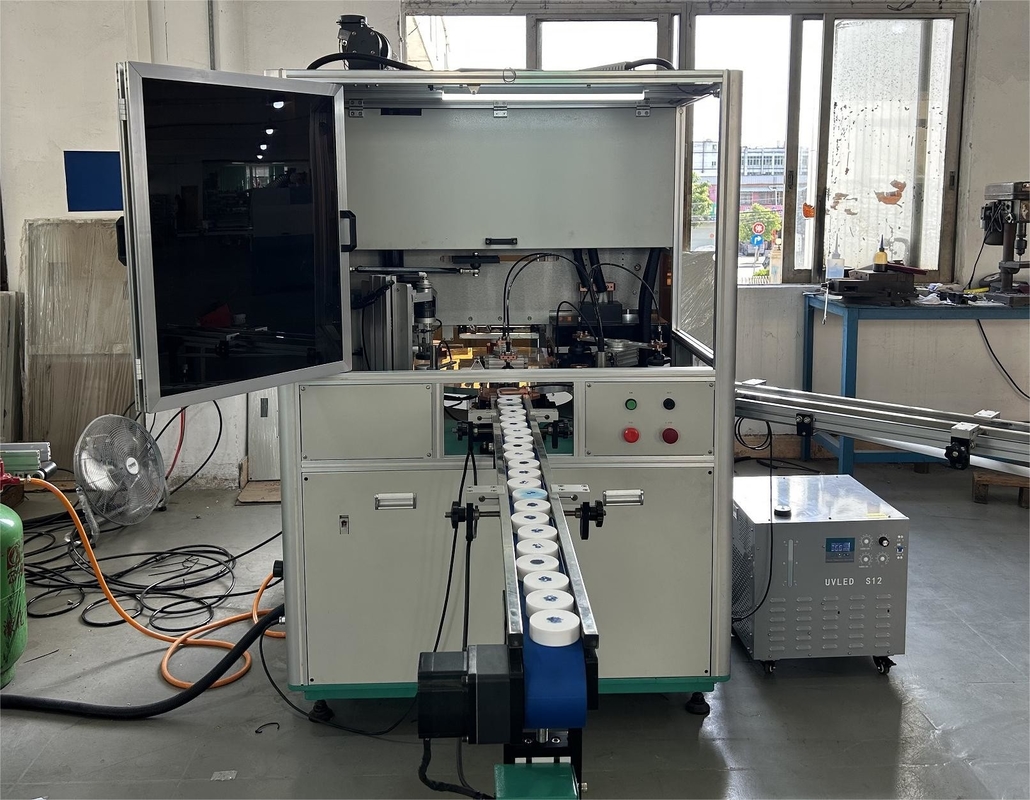 Flachflächenkappen Druckmaschine Bildschirmdrucker 1-3 Farben Geschwindigkeit 50 Stück pro Minute