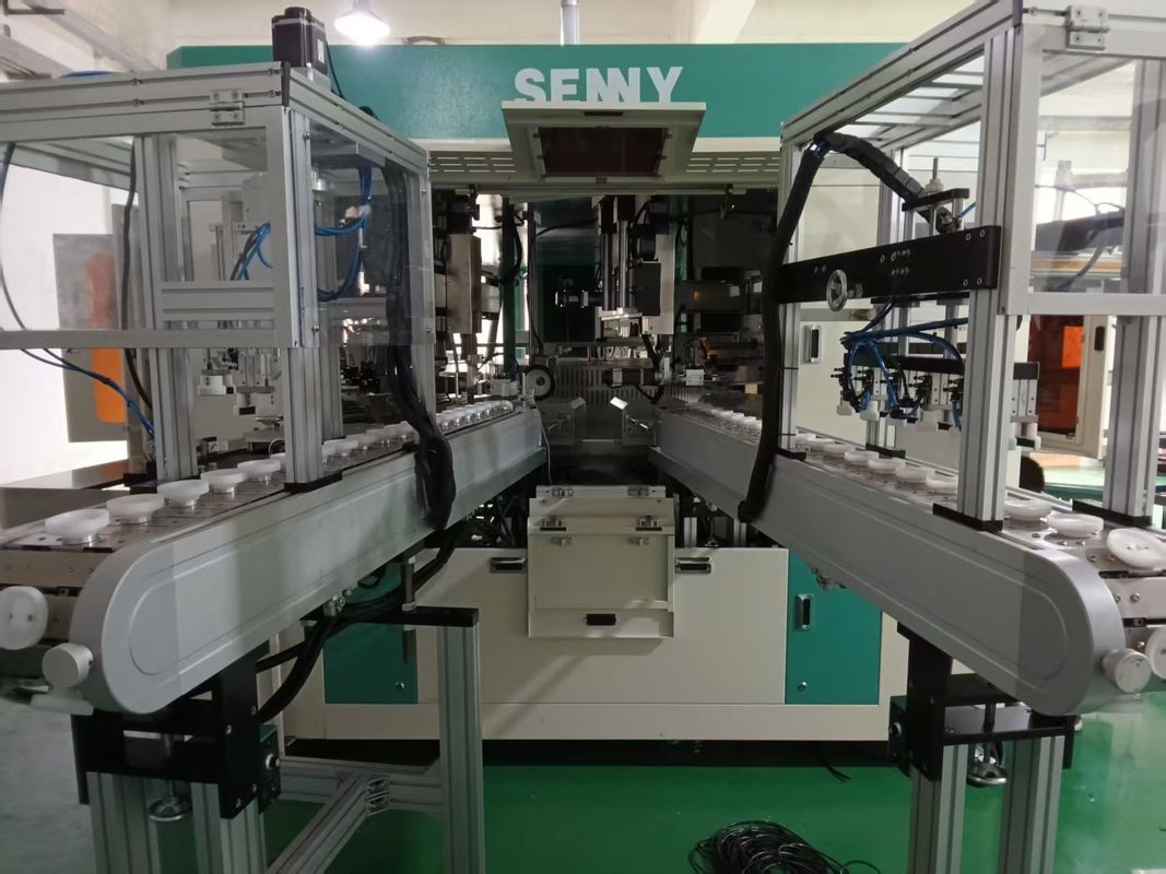 6-Farben-Vollautomatischer Siebdrucker für verschiedene Flaschenformen