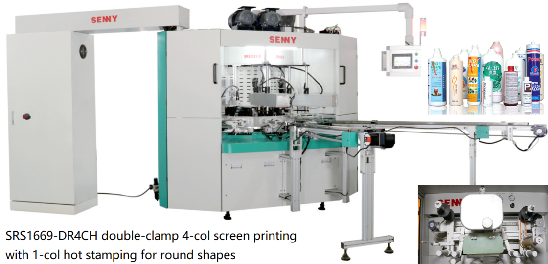 6 Druckstationen Flaschen CNC Mehrfarben-Siebdruckmaschine 45 Stück/Min