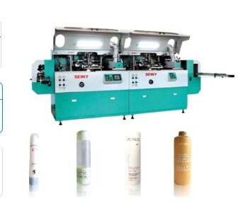 12 Farbe 5000 Stück/Std. Rohrbildschirmdruckmaschine 250x200mm für Behälter