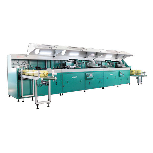 5 Farben Siebdruckmaschine 1000 Stück/h 250*400 mm für Behälter