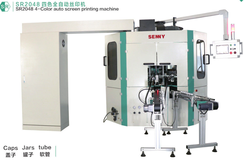4 Farbautomatische Siebdruck-Ausrüstung, Trommelsieb-Drucker SGS 50pcs/Minute