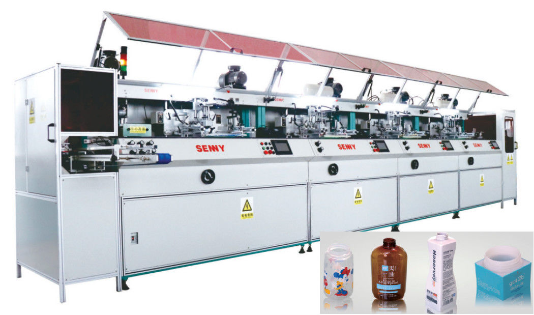 300*250mm 100pcs/Min Fully Automatic Silk Screen Druckmaschine Mehrfarben